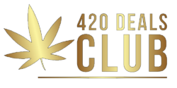 Gold 420DealsClub Logo - Exclusive Offers Await